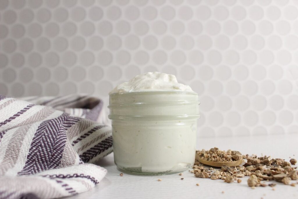 Wild Yam Lotion in a jar.