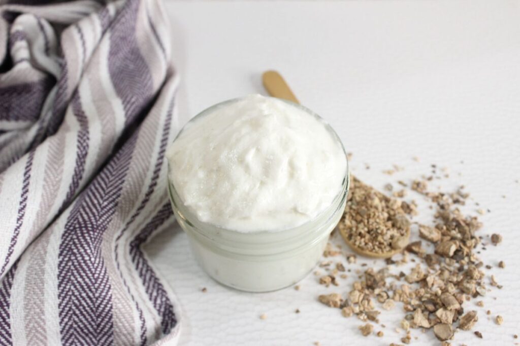 Wild Yam Lotion in jar.