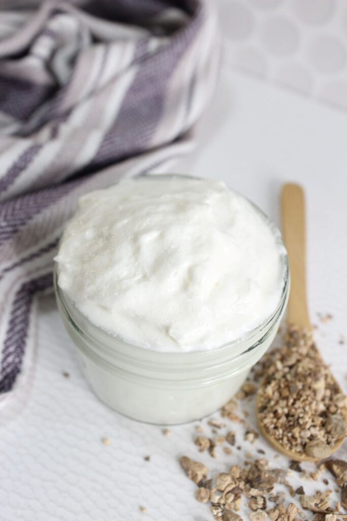 Wild Yam Lotion in a jar.