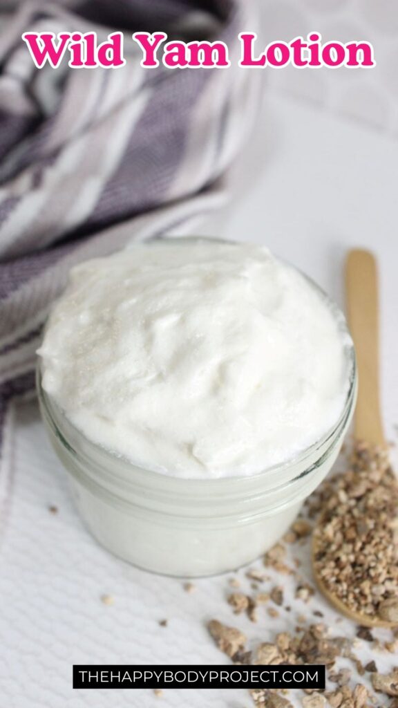 Wild Yam Lotion Pinterest pin.